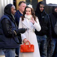 Leighton Meester dressed a winter jacket on the set of 'Gossip Girl' | Picture 112659